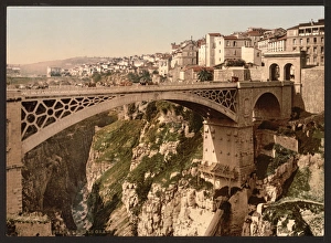 With great bridge, Constantine, Algeria With great bridge, Constantine, Algeria