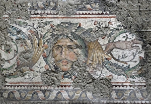 Great Palace Mosaic Museum. Byzantine style. Ornamental bord Great Palace Mosaic Museum. Byzantine style. Ornamental bord