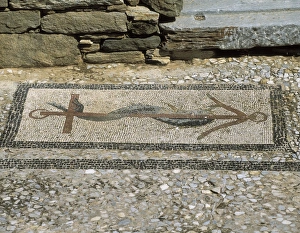 Greece. Southern Aegean. Cyclades. Delos. House Greece. Southern Aegean. Cyclades. Delos. House