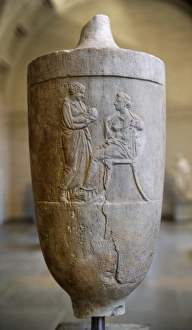 Greek art. Grave monument of Archippe in the form of a lekyt Greek art. Grave monument of Archippe in the form of a lekyt