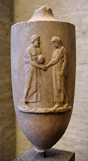 Greek Art. Munich Lekythos. Grave monument in the form of an Greek Art. Munich Lekythos. Grave monument in the form of an