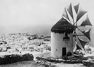 Greek Windmill Prints: Greek Windmill