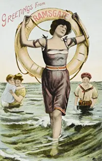 Kent Seaside Resort Prints: Greetings from Ramsgate