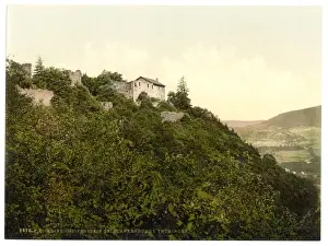 Nostalgic German Landscapes Prints: Greifenstein, Blankenburg, Thuringia, Germany