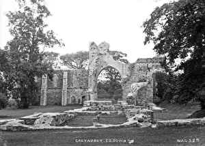 Greyabbey, Co Down - Derelict Abbey Print circa early 1900s
