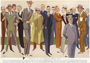 Greyhound Racing Notable Personalities Print, 1920s