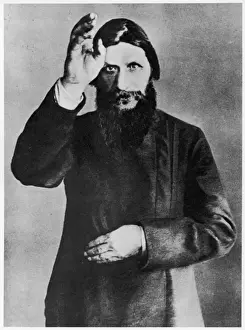 Prints of GRIGORI RASPUTIN Russian mystic and court favourite in 1912 Russia Prints: Grigori Rasputin Print 1912
