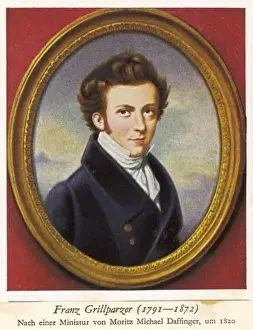 Franz Grillparzer Print - Austrian Writer Portrait