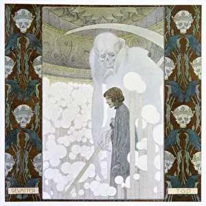 Print of The Grim Reaper in Death personified