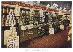 Vintage Grocery Store Prints: Grocers Interior