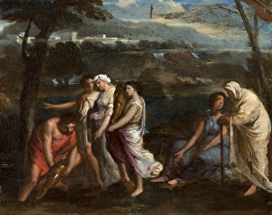 Group of Three Figures Carrying a Statuette Group of Three Figures Carrying a Statuette