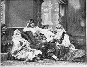 Group of girls of the Harem, Port Said Group of girls of the Harem, Port Said