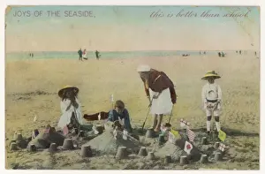 Summer Holiday Activities Prints: Group of Sandcastles