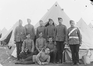 Group of soldiers at a training camp Group of soldiers at a training camp