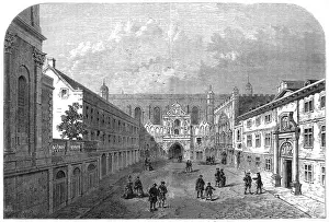 Historic Buildings In London UK Prints: Guildhall old courtyard