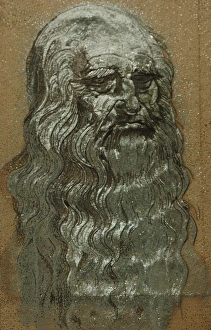 Guinness Record. Leonardo da Vini portrait with nails done Guinness Record. Leonardo da Vini portrait with nails done