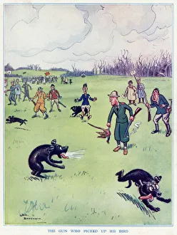 The Gun Who Picked up his Bird by H. M. Bateman The Gun Who Picked up his Bird by H. M. Bateman