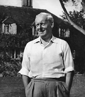 H. E. Bates in his Garden at Little Chart, Kent, 1955 Print
