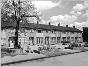 20th Century Architecture UK Prints: Hackney Terraced Housing