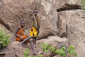 Hadzabe Tribal Boys - less than 1500 Hadzabe remain Hadzabe Tribal Boys - less than 1500 Hadzabe remain
