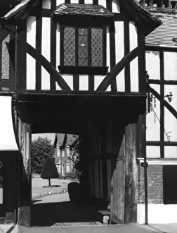 Canterbury Kent England Prints: Half-Timbered Gateway