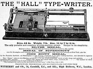 Images Dated 18th April 2004: Hall type-writer