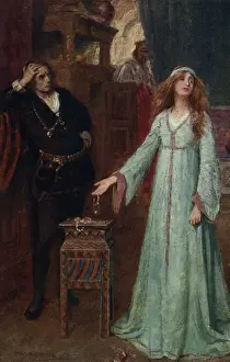Hamlet Illustration Print: Ophelia in Act III, Scene I
