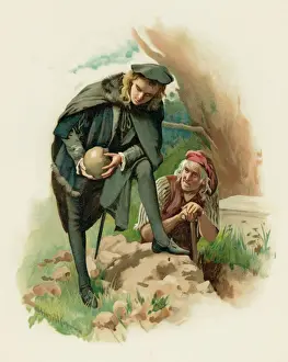 Elizabethan Era Artwork Prints: Hamlet at the Grave