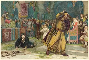 Shakespearean Theatre Art Prints: Hamlet Play Scene