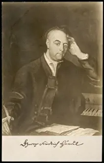 Classical Music Composers UK Prints: Handel / Postcard
