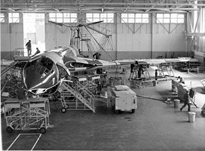 Handley Page Victor undergoing engineering work Handley Page Victor undergoing engineering work