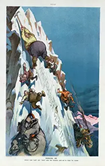 Puck Magazine Illustrations Prints: Hanging on