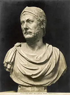 Prints of HANNIBAL Carthaginian general, famous for his crossing of the Alps Ancient Artifacts And Relic Prints: Hannibal Carthaginian General Print