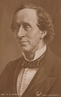 Hans Christian Andersen Print, circa 1908