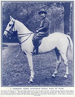 Young Hans Heinrich XVII, 4th Prince of Pless Print (1912)