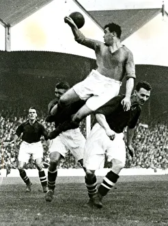 Hapgood and Roberts of Arsenal, Dixie Dean of Everton Hapgood and Roberts of Arsenal, Dixie Dean of Everton