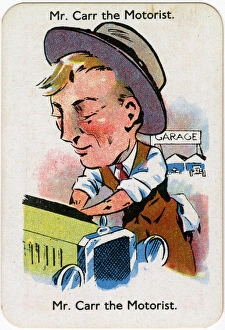 Happy Families Playing Cards - Mr Carr the Motorist Happy Families Playing Cards - Mr Carr the Motorist