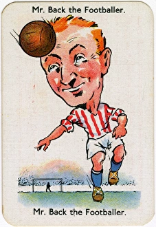Happy Families Playing Cards - Mr Back the Footballer Happy Families Playing Cards - Mr Back the Footballer