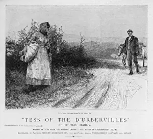Prints of Tesss first encounter with Alec D Urberville H Prints: Tess Durberville Meets Alec d'Urberville Print