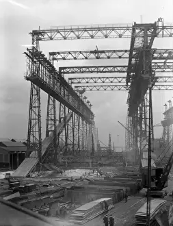 Harland & Wolff Print: North Yard Reconstruction circa 1907