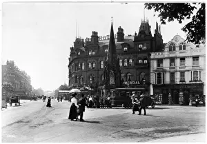 HARROGATE 1910 Print - Station Square Harrogate Yorkshire