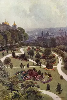Harrogate Gardens Print, circa 1909