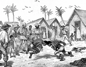 Head-butting fight in Venezuela, 1874 Head-butting fight in Venezuela, 1874