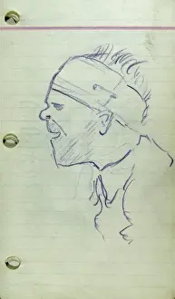British Army Regiments History Prints: A Head Wound