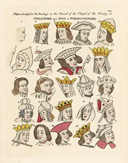 Heads of historical and mythical figures in Heads of historical and mythical figures in