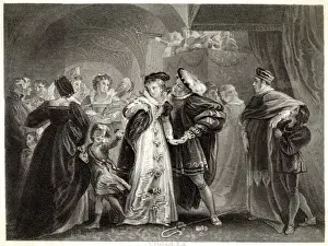 HenryVIII Prints: Henry Meets Anne Boleyn Print