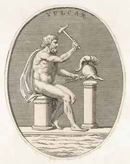 Ancient Greek Gods And Goddesses Prints: Hephaistos Smithying