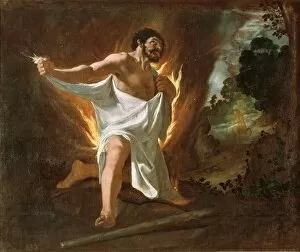 Hercules Tearing the Burning Robe