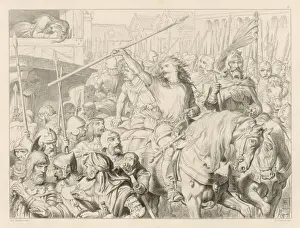 Medieval Warrior Art Prints: Hereward the Beserker