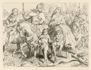 Hereward The Wake Prints: Hereward Guards Alftruda